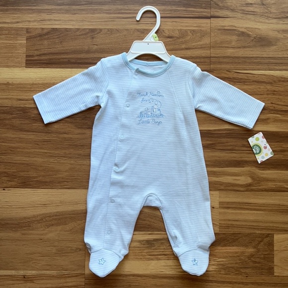 Thank Heaven For Little Boys Footed One-Piece - 3 month - Picture 2 of 4